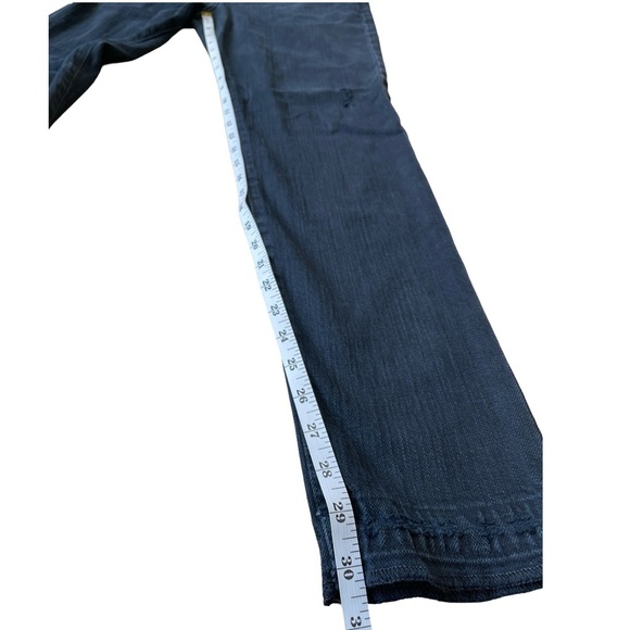 CURRENT/ELLIOTT The Roller Black Denim Jeans Low Rise Slightly Relaxed - Size 27 - Picture 9 of 11